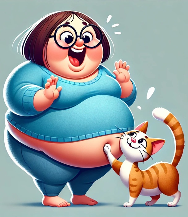 😅 Wenn die Katze deinen Bauch entdeckt…